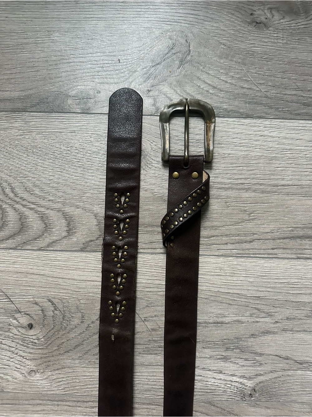 Brown Studded Belt